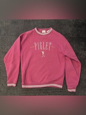Piglet Graphic Crewneck Sweatshirt - Pink Disneyland Disney Parks